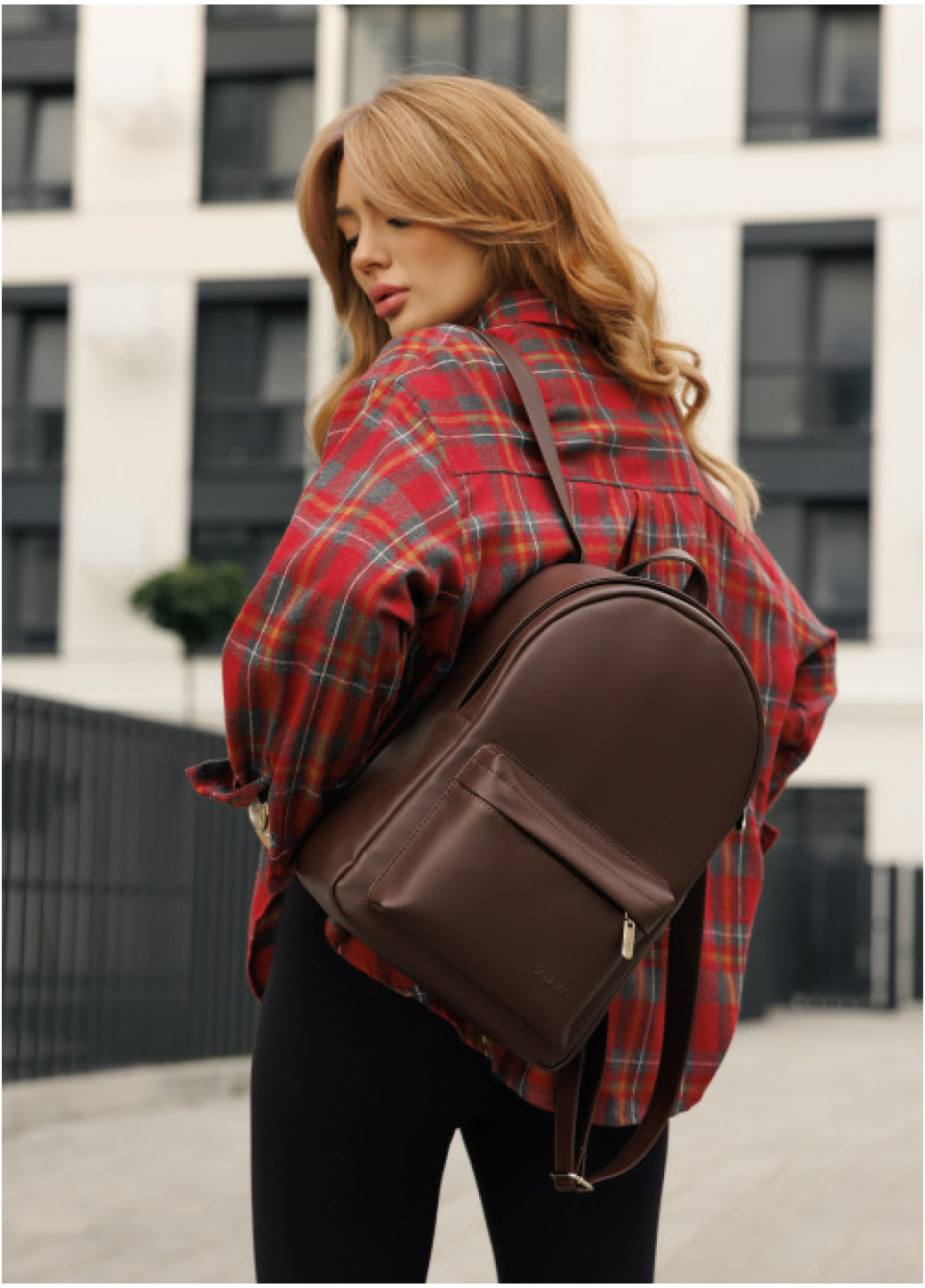 Жіночий рюкзак Sambag Brix Classic шоколадний