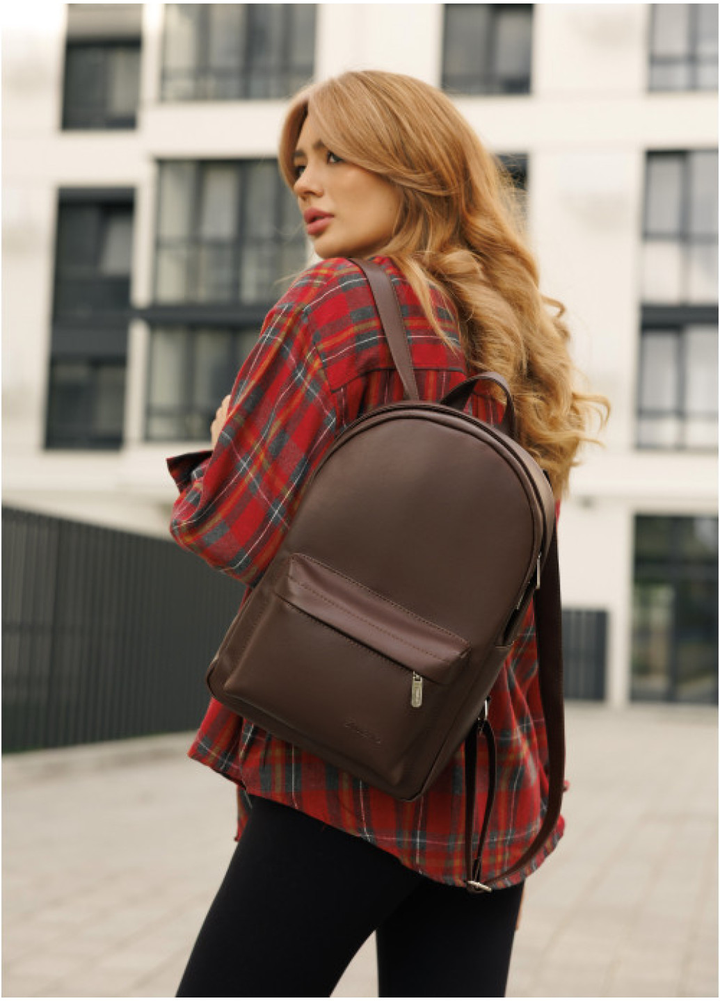 Жіночий рюкзак Sambag Brix Classic шоколадний