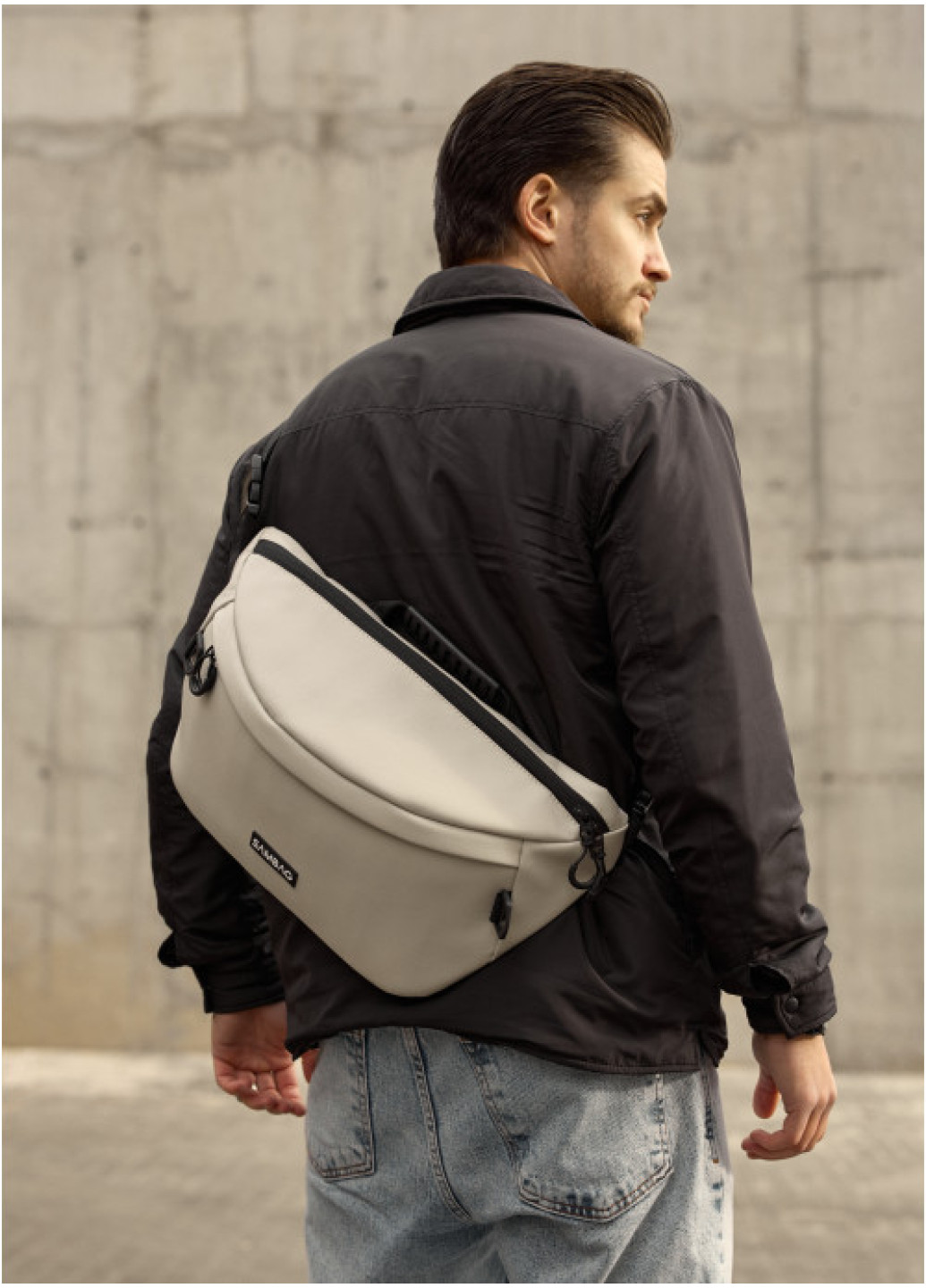 Чоловіча cумка-бананка під ноутбук Sambag Urban Laptop