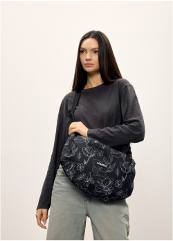 Жіноча сумка Sambag HOBO  Dolly  принт 
