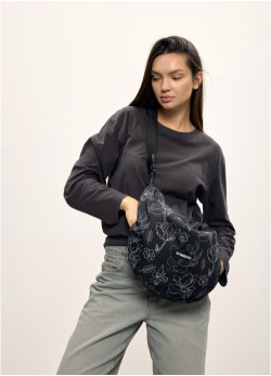 Жіноча сумка Sambag HOBO  Dolly  принт 