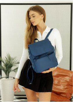 Жіночий рюкзак Sambag Loft MEN темно-синій