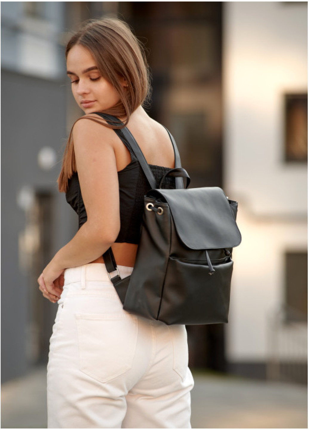 Жіночий рюкзак Sambag Loft MEN чорний