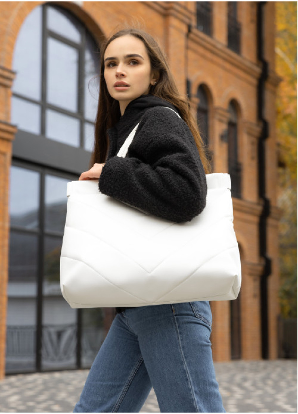 Сумка Sambag Wave біла