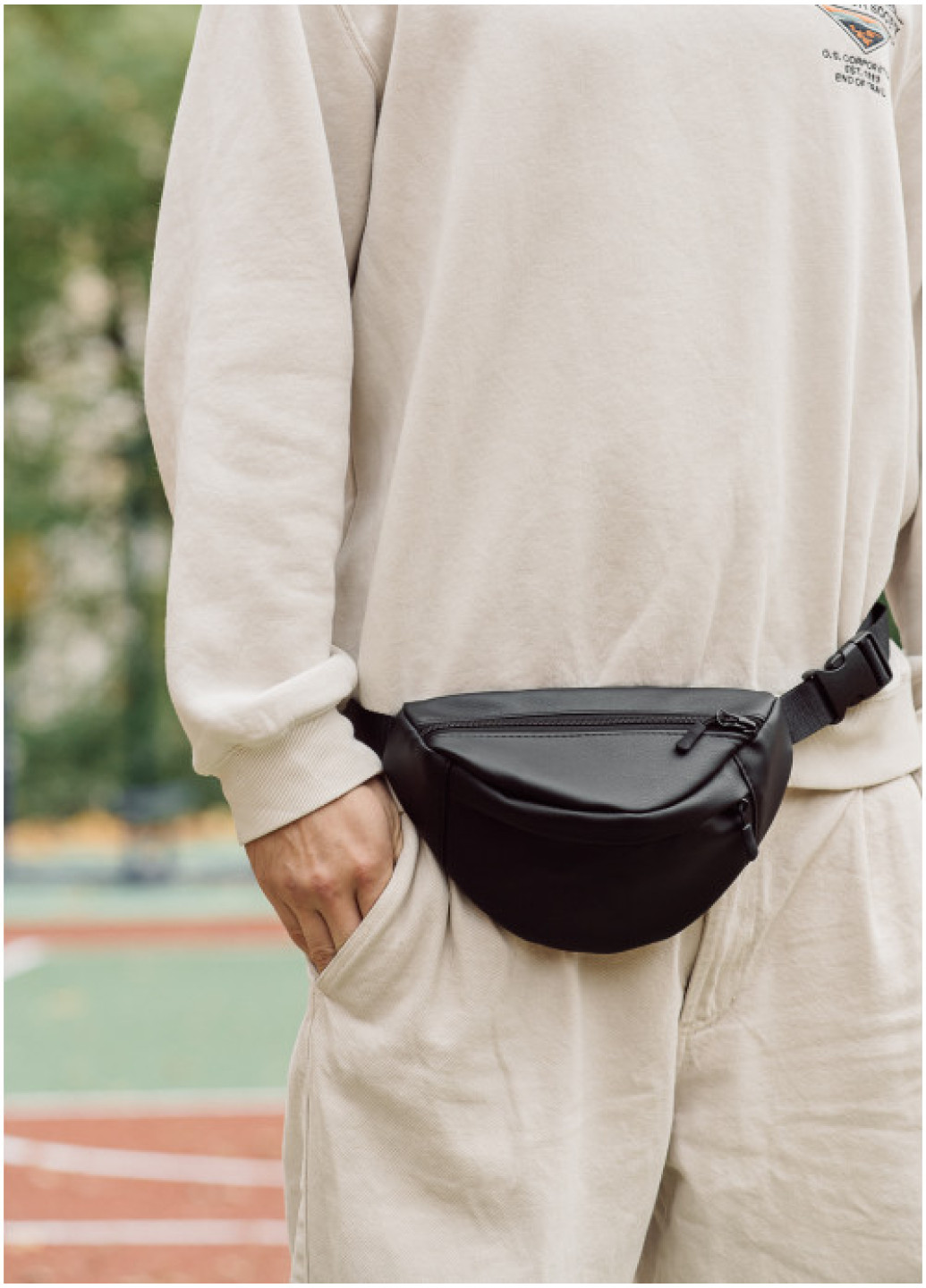 Сумка на пояс бананка Sambag Urban SKHm чорний