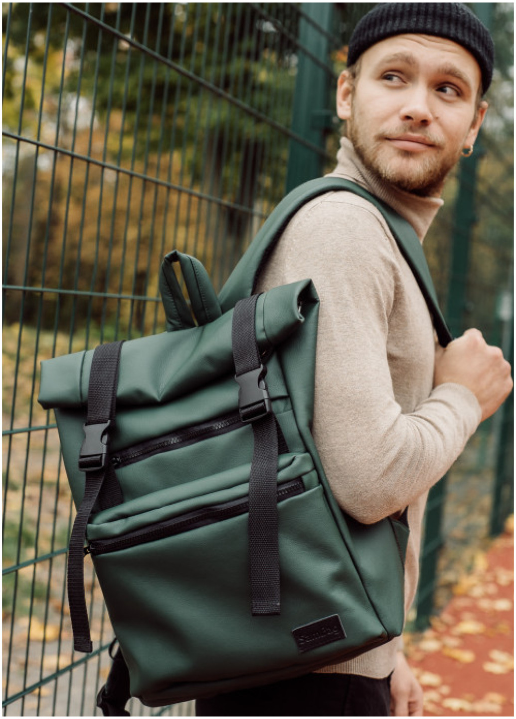 Рюкзак ролл Sambag чоловічий RollTop LTT зелений