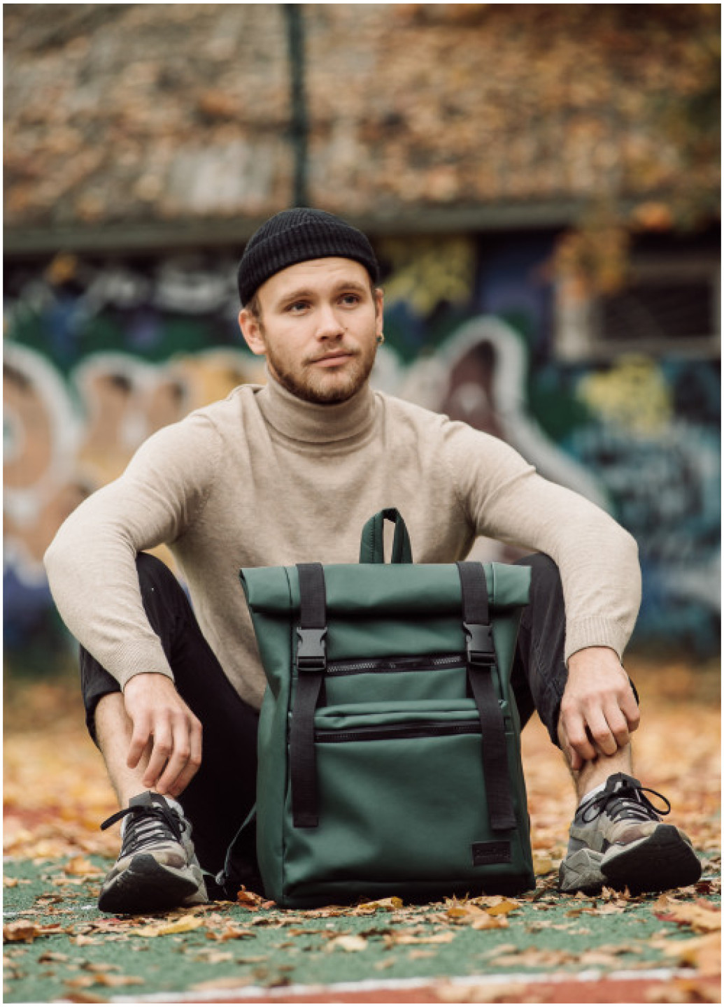 Рюкзак ролл Sambag чоловічий RollTop LTT зелений